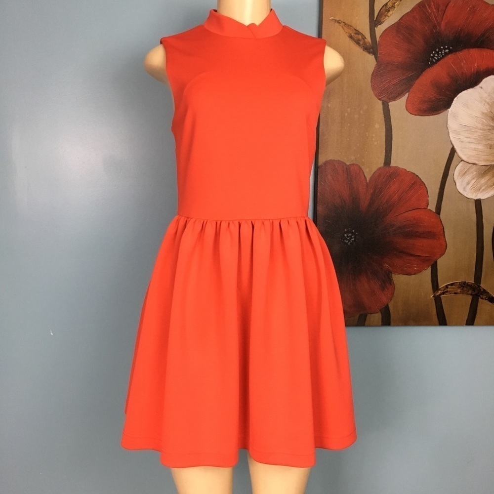 Topshop• Orange Mini Dress Sleeveless Casual